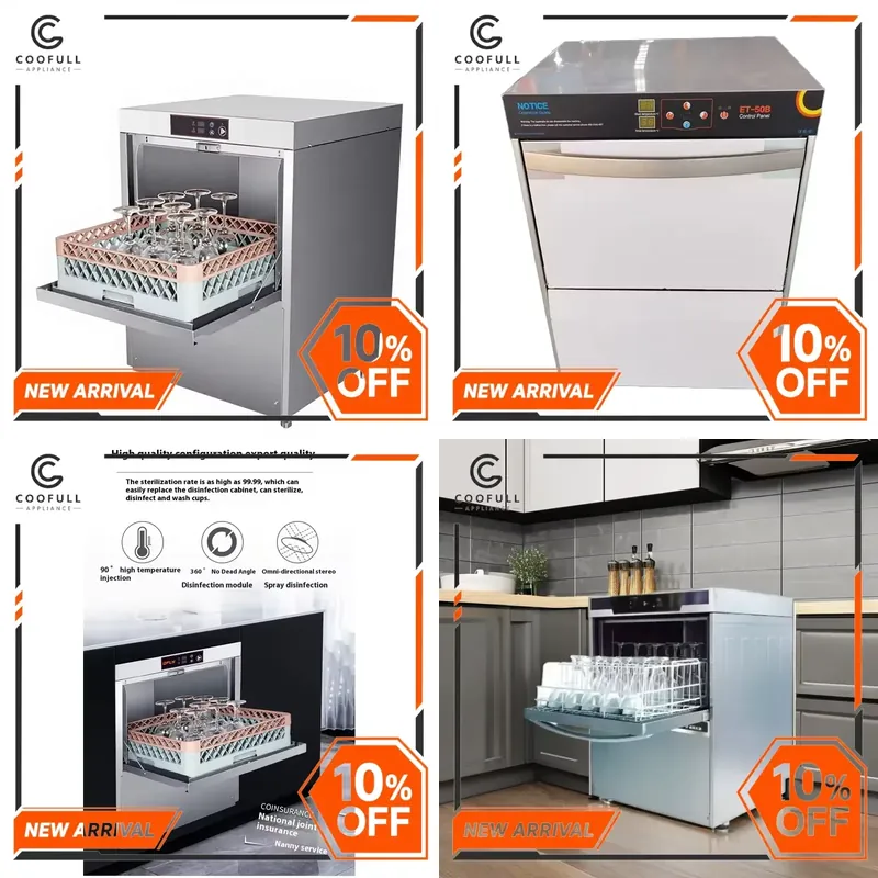 Commercial Undercounter Dishwasher - Lavavajillas Comercial Bajo Encimera de Acero