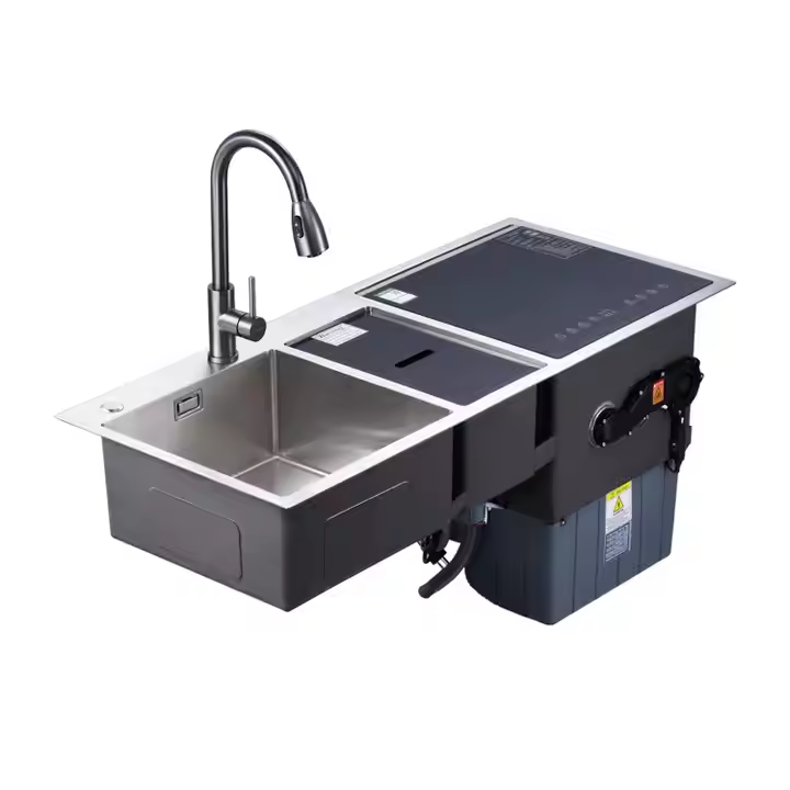 Ultrasonic Dishwasher Sink Integrated - Fregadero de Cocina Integrado con Lavavajillas,