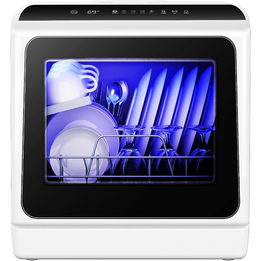 Small Dishwasher For Apartment - Lavavajillas portátil para encimera, 6 programas