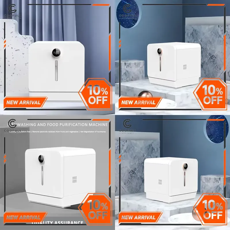 Countertop Dishwasher Mini Compact - Lavavajillas Eléctrico Portátil de 8 Platos,