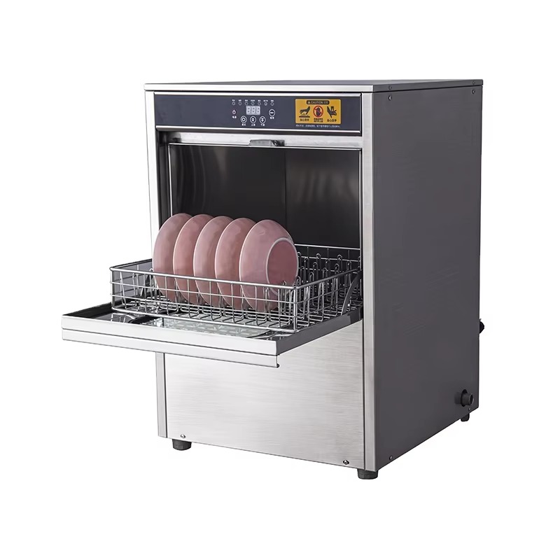 Commercial Undercounter Dishwasher - Lavavajillas Eléctrico Doble Rociador Bajo Encimera,