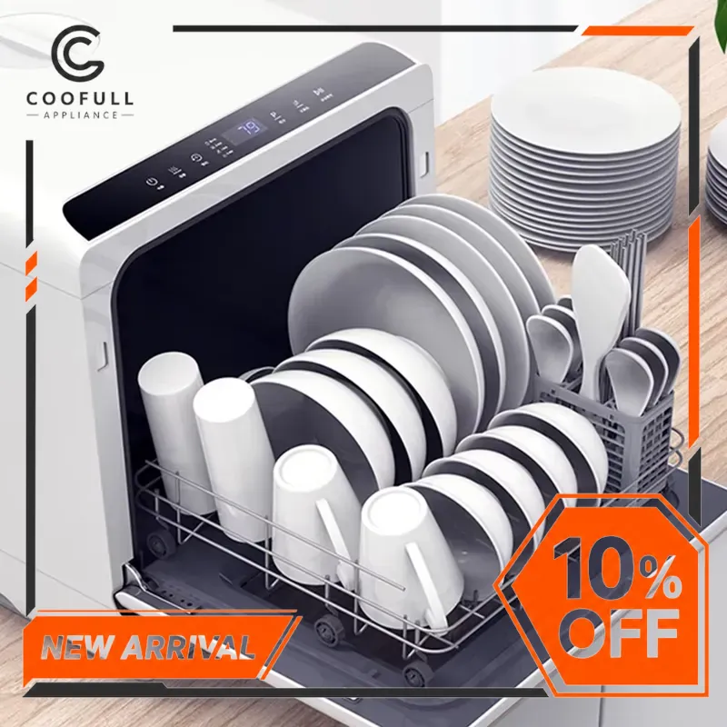 Countertop Dishwasher Mini Compact - Lavavajillas Portátil Mini Automático de Sobremesa,