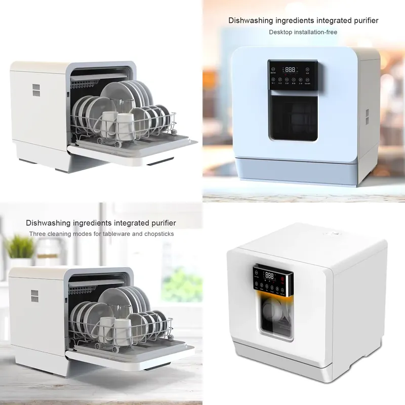 Countertop Dishwasher Mini Compact - Lavavajillas Portátil Mini, Totalmente Automático, de