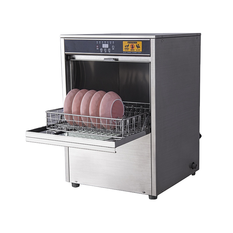 Commercial Undercounter Dishwasher - Lavavajillas Eléctrico Doble Rociador Bajo Encimera,