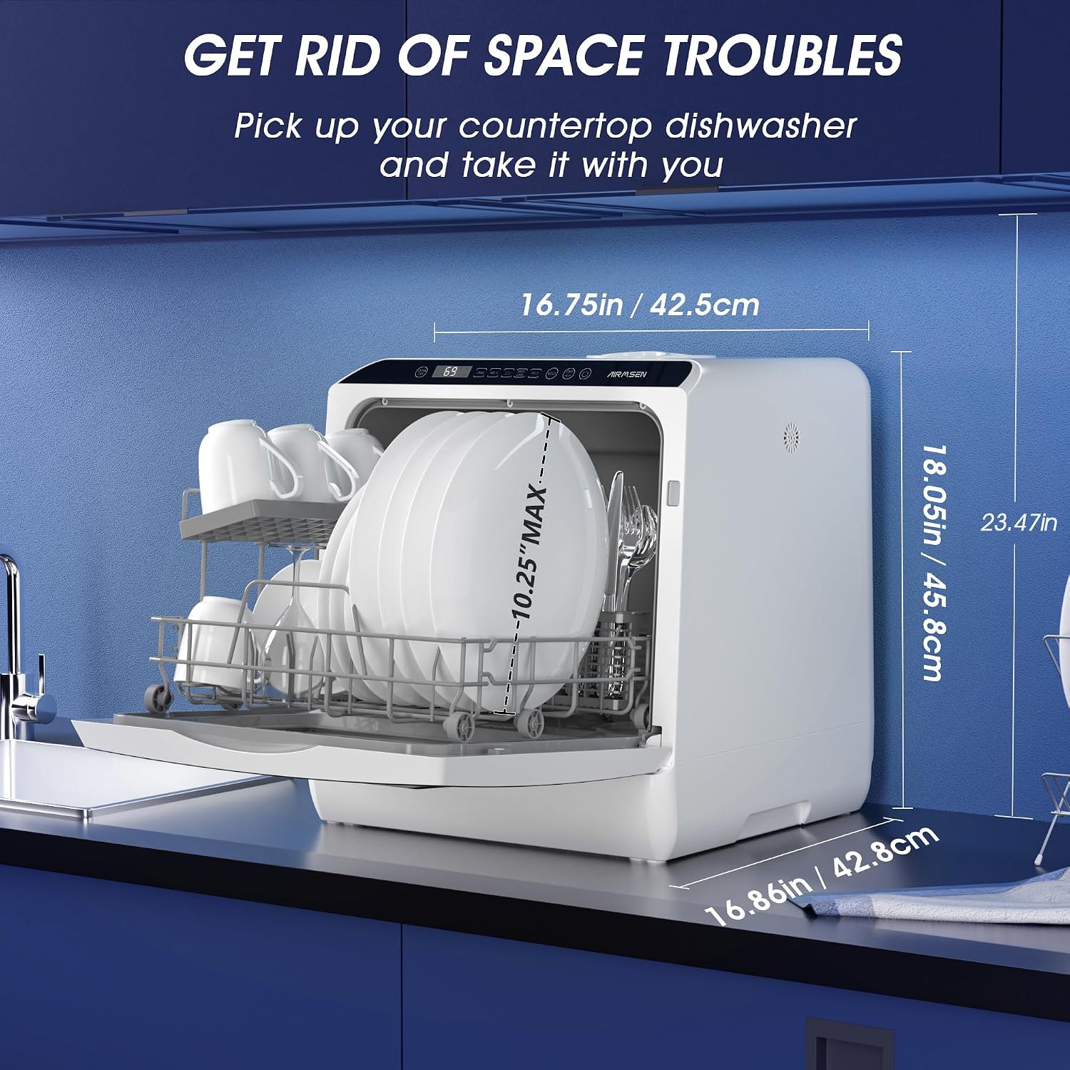 Lavavajillas Portátil de Sobre - Portable Dishwasher With Water Tank reseña y precio