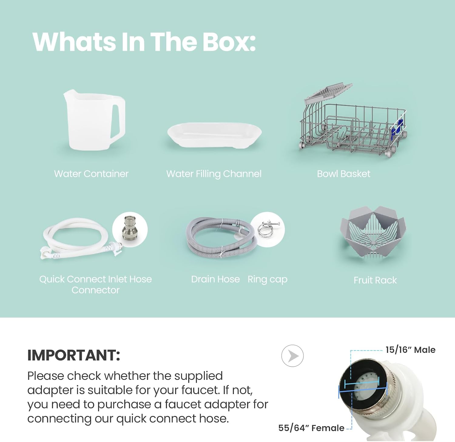 Lavavajillas portátil de sobre - Portable Dishwasher With Water Tank reseña y precio