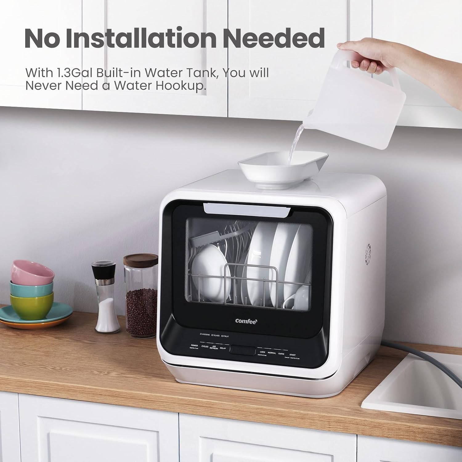 Lavavajillas portátil de sobre - Portable Dishwasher With Water Tank reseña y precio