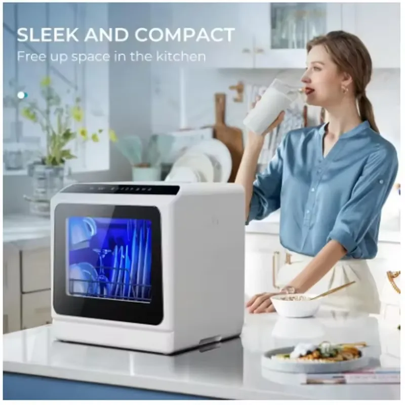 Mini Lavavajillas Portátil de  - Countertop Dishwasher Mini Compact reseña y precio