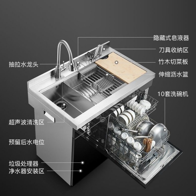 Lavavajillas integrado con fre - Ultrasonic Dishwasher Sink Integrated reseña y precio