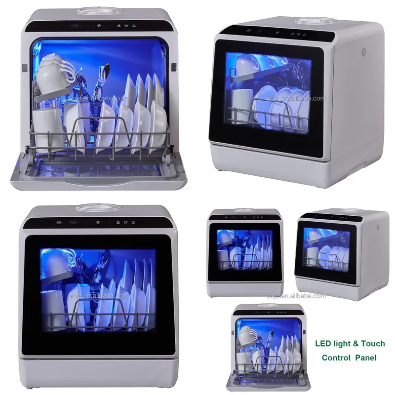 AOJA Lavavajillas Portátil Min - Countertop Dishwasher Mini Compact reseña y precio
