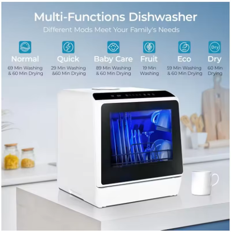 Mini lavavajillas portátil de  - Portable Dishwasher With Water Tank reseña y precio