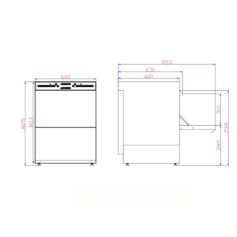 Lavavajillas Multifuncional de - Commercial Undercounter Dishwasher reseña y precio