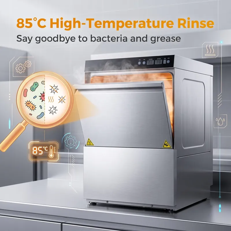 Lavavajillas Comercial Bajo En - Commercial Undercounter Dishwasher reseña y precio