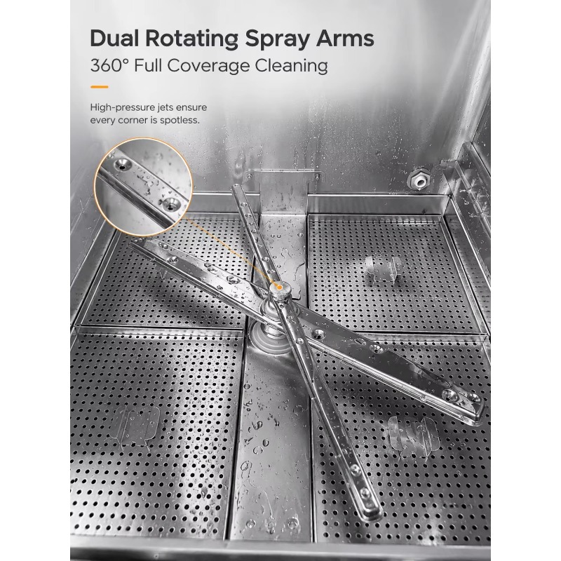 Lavavajillas Comercial Bajo En - Commercial Undercounter Dishwasher reseña y precio
