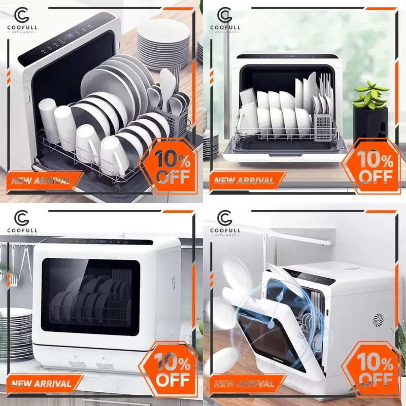 para lavavajillas portátil min - Countertop Dishwasher Mini Compact reseña y precio