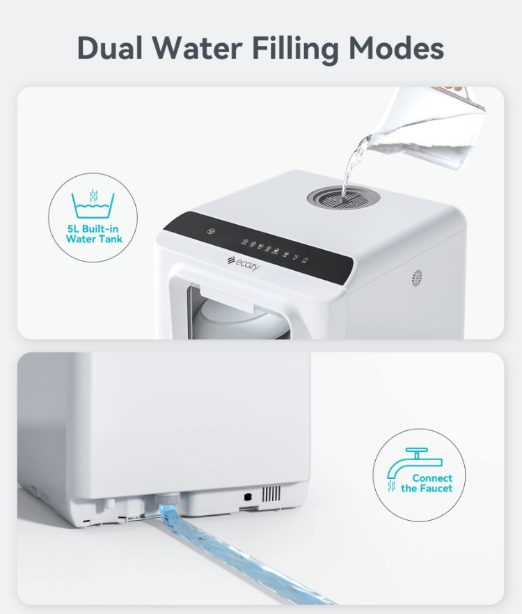 Lavavajillas Portátil Ecozy de - Portable Dishwasher With Water Tank reseña y precio