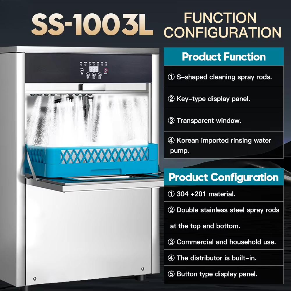 Lavavajillas Comercial Intelig - Commercial Undercounter Dishwasher reseña y precio