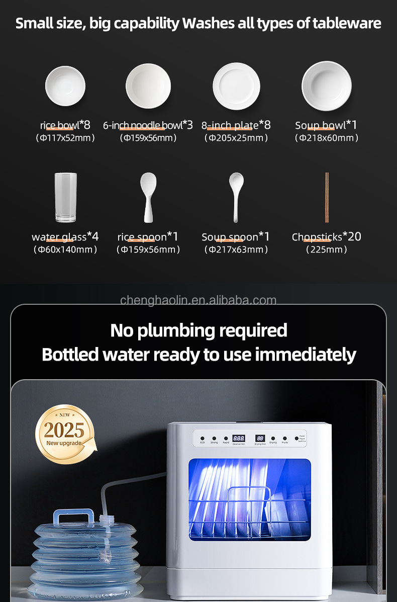 Lavavajillas Automático de Esc - Small Dishwasher For Apartment reseña y precio